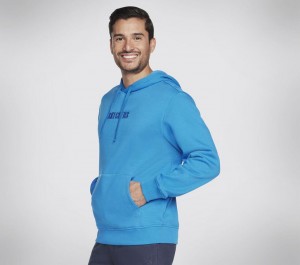 Blue Skechers Skech-sweats Incognito Men's Hoodie | RDUJ-08425