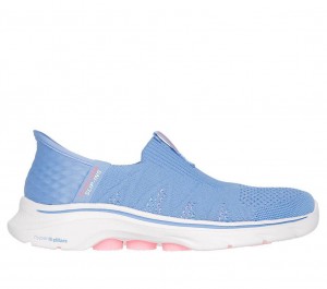 Blue Skechers Slip-ins: Go Walk 7 - City Lights Women's Sneakers | ROHQ-45862