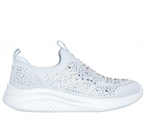 Blue Skechers Ultra Flex 3.0 - Sparkle Show Stopper Girls' Sneakers | BWVN-23809