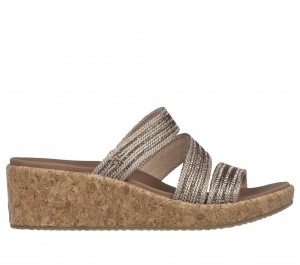 Brown Skechers Arch Fit Beverlee - Always Classy Women's Sandals | CJAH-06483