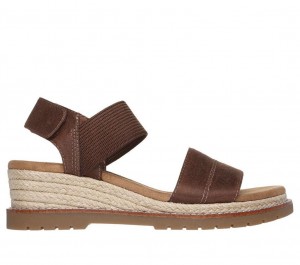 Brown Skechers Bobs Desert Chill - City Scapes Women's Sandals | RLCB-30428