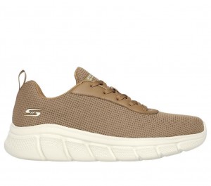 Brown Skechers Bobs Sport B Flex - Cool Edge Men's Sneakers | SFAE-65849