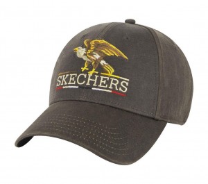 Brown Skechers Eagle Canvas Men's Hats | NSWZ-76923