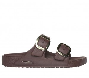 Brown Skechers Foamies: Arch Fit Cali Breeze - Gold Star Women's Sandals | RGVO-61354