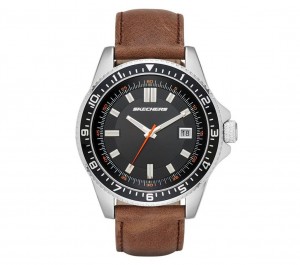 Brown Skechers Longfellow Men's Watch | HKXQ-74930