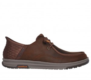 Brown Skechers Relaxed Fit: Melson 2 - Orvano Men's Slip On | XLBN-48230