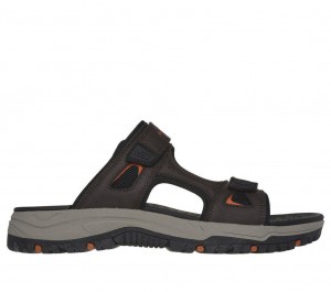 Brown Skechers Relaxed Fit: Prewitt - Lanston Men's Sandals | VUTQ-41396