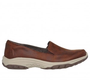 Brown Skechers Relaxed Fit: Reggae Fest 2.0 - Textbook Women's Slip On | UVYM-02387