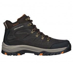 Brown Skechers Relaxed Fit: Relment - Daggett Men's Boots | QJSB-21930