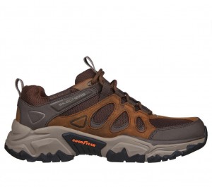 Brown Skechers Relaxed Fit: Terraform - Selvin Men's Walking Shoes | BRPG-67359