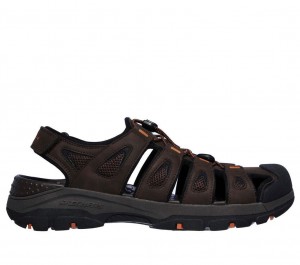 Brown Skechers Relaxed Fit: Tresmen - Outseen Men's Sandals | MHPZ-40982