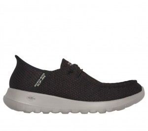 Brown Skechers Slip-ins: Go Walk Max - Halcyon Men's Boat Shoes | LMOR-05186