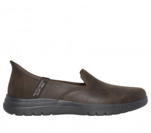 Brown Skechers Slip-ins: On The Go Flex - Captivating Women's Flats | ADKM-85407