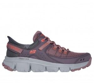 Burgundy Skechers Slip-ins: Summits At Women's Sneakers | AHZL-06843