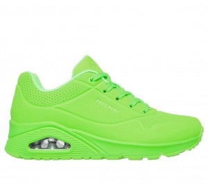 Green Skechers Uno - Night Shades Women's Sneakers | SBDR-98346