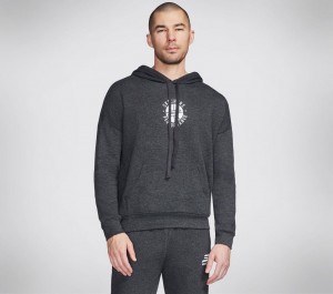 Grey Skechers Basketball: Performance Men's Hoodie | ETJY-68327