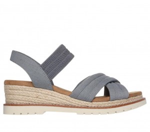 Grey Skechers Bobs Desert Chill - Sweet Crossing Women's Sandals | NEPA-05749