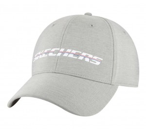 Grey Skechers Booming Baseball Men's Hats | FCJQ-40658