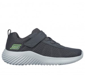 Grey Skechers Bounder - Baronik Boys' Sneakers | PGAB-28347