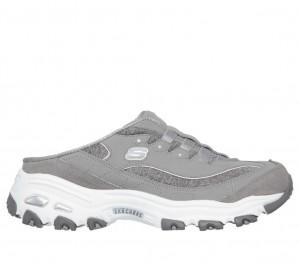 Grey Skechers D'lites - Resilient Women's Slip On | GZLF-25369