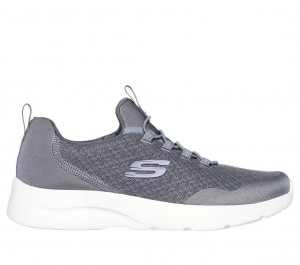 Grey Skechers Dynamight 2.0 - Real Smooth Women's Sneakers | KTDO-83472