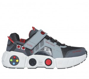 Grey Skechers Game Kicks: Gametronix Boys' Sneakers | WOBX-25069