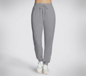 Grey Skechers Go Dri Swift Jogger Women's Pants | GRYU-91460