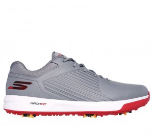 Grey Skechers Go Golf Arch Fit Elite Vortex Men's Walking Shoes | RCXY-61574