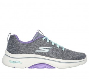 Grey Skechers Go Walk Arch Fit 2.0 - Vivid Sunset Women's Sneakers | KMCH-78953