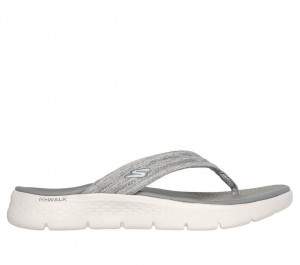 Grey Skechers Go Walk Flex - Overjoy Women's Sandals | YOJE-24576