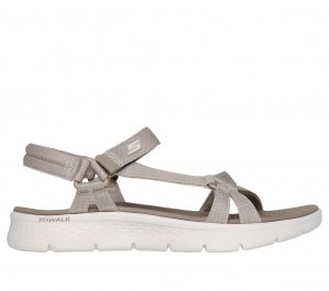 Grey Skechers Go Walk Flex - Sublime Women's Sandals | PBOW-98367