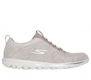 Grey Skechers Go Walk Travel - Radiant Moon Women's Slip On | PRDI-42763