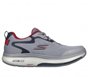 Grey Skechers Go Walk Workout Walker - Keep Up Men's Sneakers | TXCO-13257