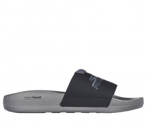 Grey Skechers Hyper Slide - Revive Men's Sandals | ZVKR-72314