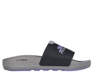 Grey Skechers Hyper Slide - Revive Women's Sandals | ELBK-73210