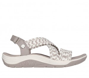 Grey Skechers Martha Stewart: Reggae Cup - Coastal Trail Women's Sandals | UVWI-80196