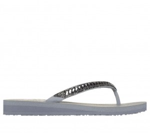 Grey Skechers Meditation - Moon City Women's Sandals | QXVZ-97651