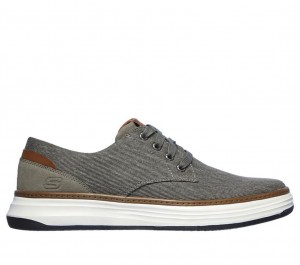 Grey Skechers Moreno - Ederson Men's Boat Shoes | IMCW-86019