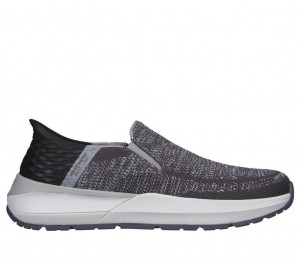 Grey Skechers Neville - Rovelo Men's Slip On | TICS-53698