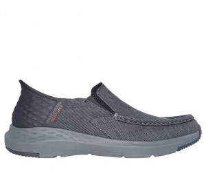 Grey Skechers Parson - Dewitt Men's Slip On | JZNA-97408