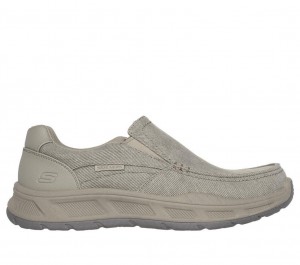 Grey Skechers Relaxed Fit: Cohagen - Vierra Men's Slip On | EDLS-94603