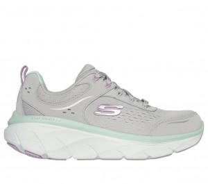 Grey Skechers Relaxed Fit: D'lux Walker 2.0 - Daisy Doll Women's Sneakers | CNKX-35086