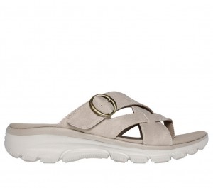 Grey Skechers Relaxed Fit: Easy Going - Sundown Women's Sandals | PCVD-71692