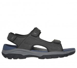 Grey Skechers Relaxed Fit: Tresmen - Garo Men's Sandals | ANPQ-36082