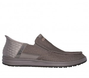 Grey Skechers Rf: Melson - Bentin Men's Slip On | NSYX-78312