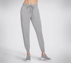 Grey Skechers Skechluxe Restful Jogger Women's Pants | ONRI-36425