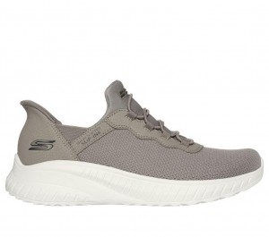 Grey Skechers Slip-ins: Bobs Sport Squad Chaos Women's Sneakers | JGFN-59403