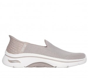 Grey Skechers Slip-ins: Go Walk Arch Fit 2.0 - Delara Women's Sneakers | STDB-49620