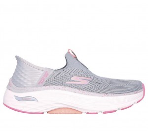 Grey Skechers Slip-ins Max Cushioning Af - Fluidity Women's Sneakers | DNJC-36580