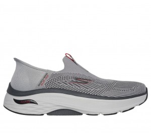 Grey Skechers Slip-ins: Max Cushioning Af - Fortuitous Men's Sneakers | JHQC-54038